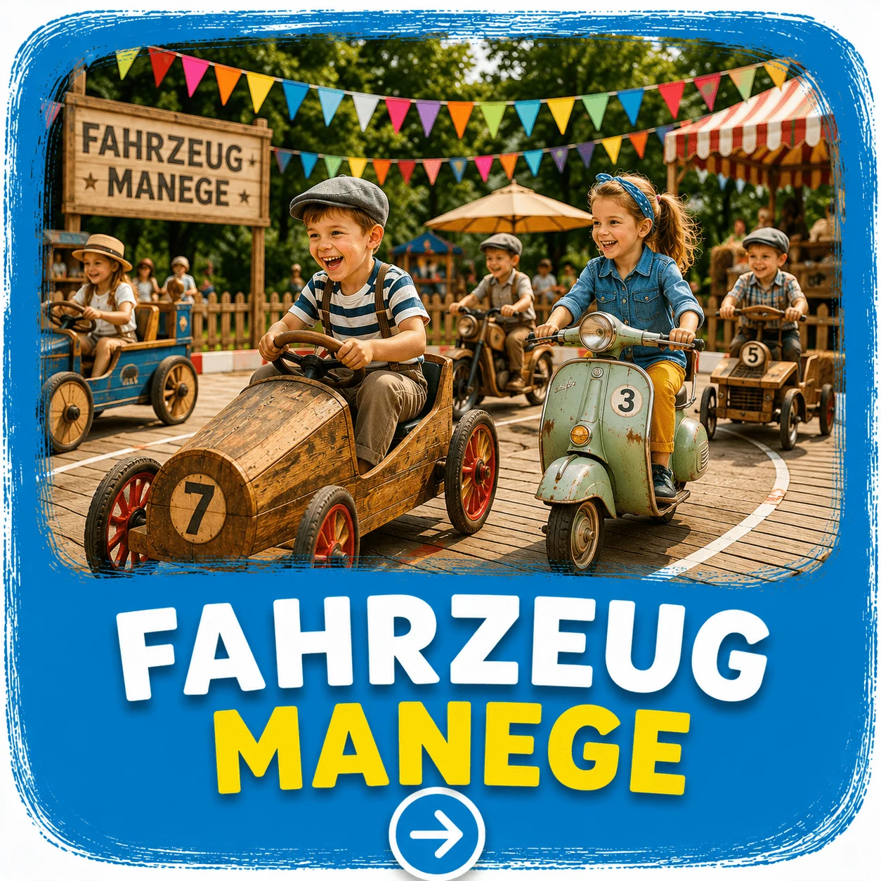 Kinderanimation Dresden 8 kinderfahrzeuge mieten