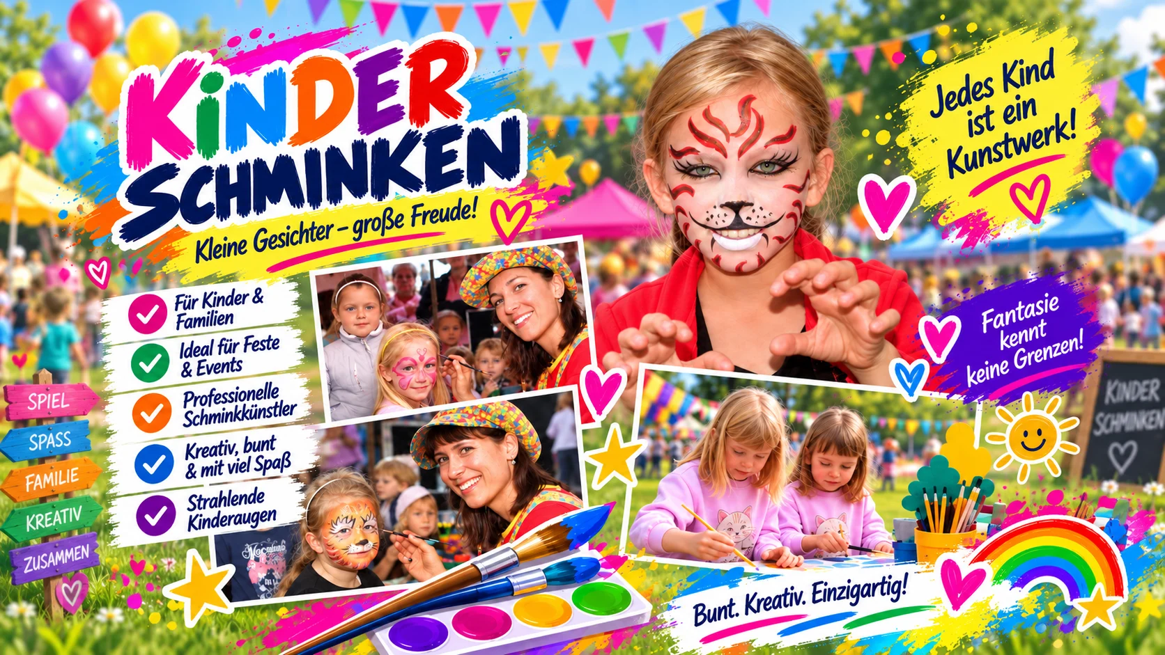 Kinderschminken Dresden | Professionelles Kinderschminken für Events 1 Kinderschminken Dresden | Professionelles Kinderschminken für Events
