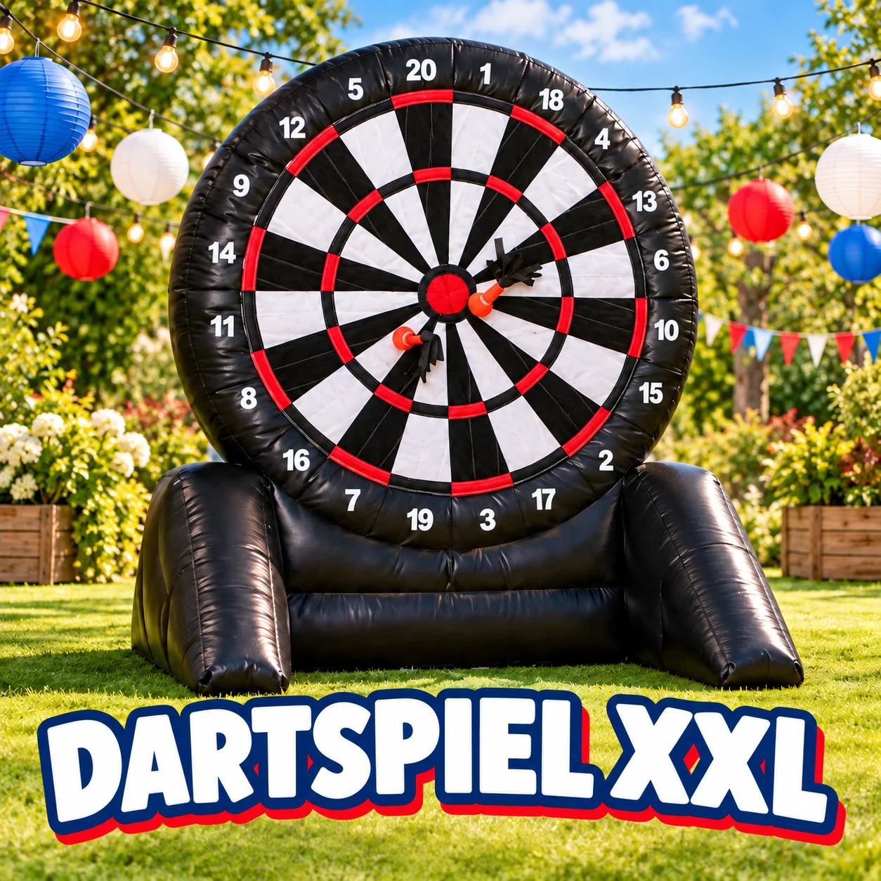 Dartspiel XXL auf der Dartscheibe