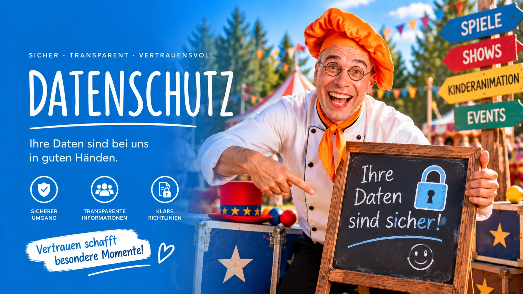 Datenschutz mit Jahrmarktserlebnis