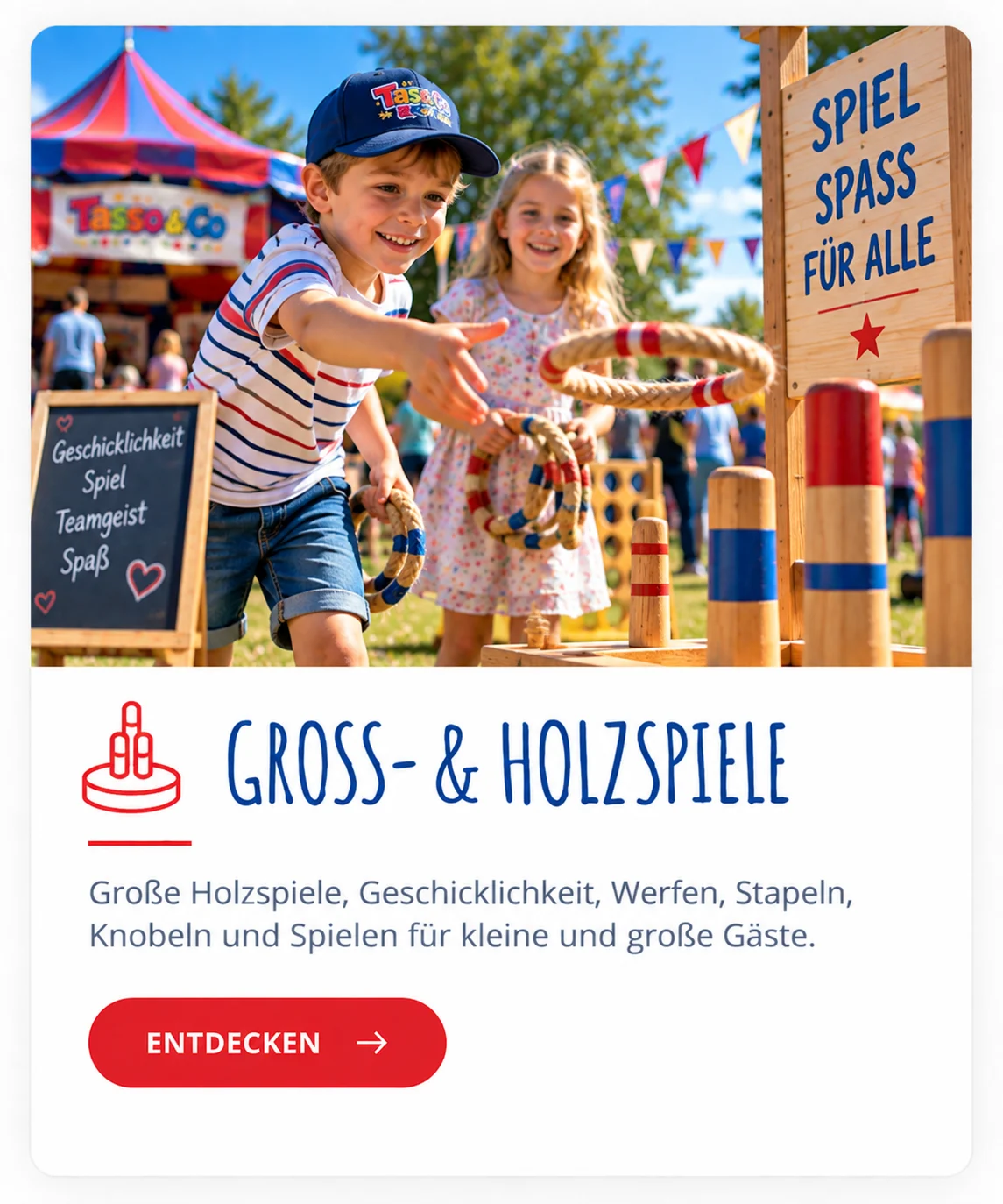 Große Holzspiele für alle Grosse Holzspiele fuer alle