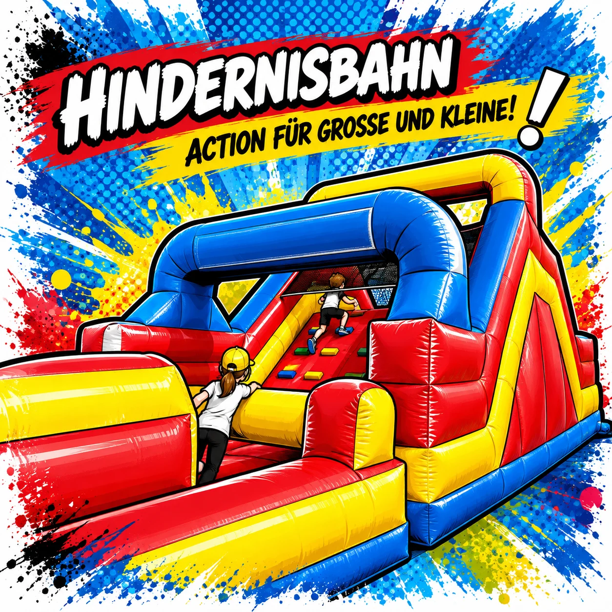 Hindernisbahn Action für Groß und Klein