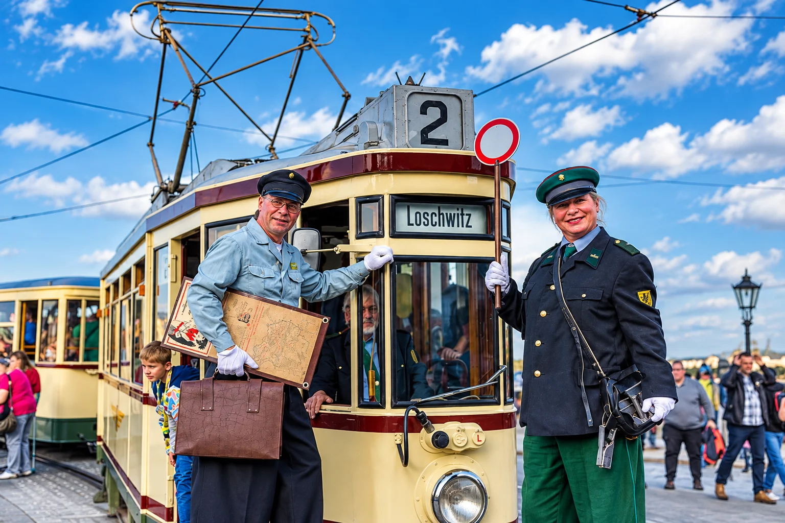 Show Acts Dresden 12 Historische Tramparade nach Loschwitz