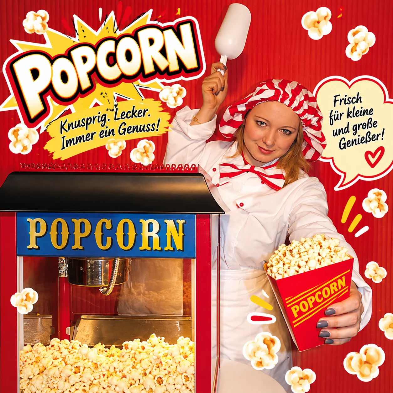 Knuspriger Popcorn-Kirmesspaß