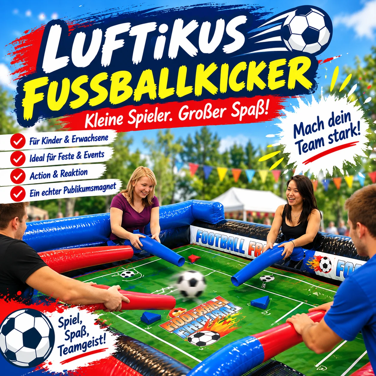 Luftikus Fußballkicker – Spiel, Spaß, Teamgeist