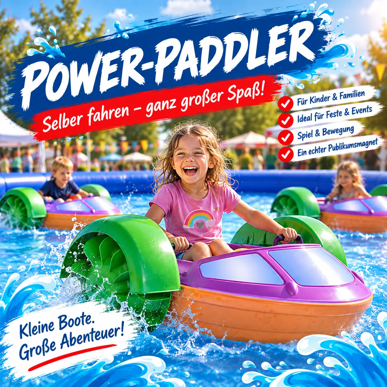 Power-Paddler mieten 10 Power-Paddler mieten