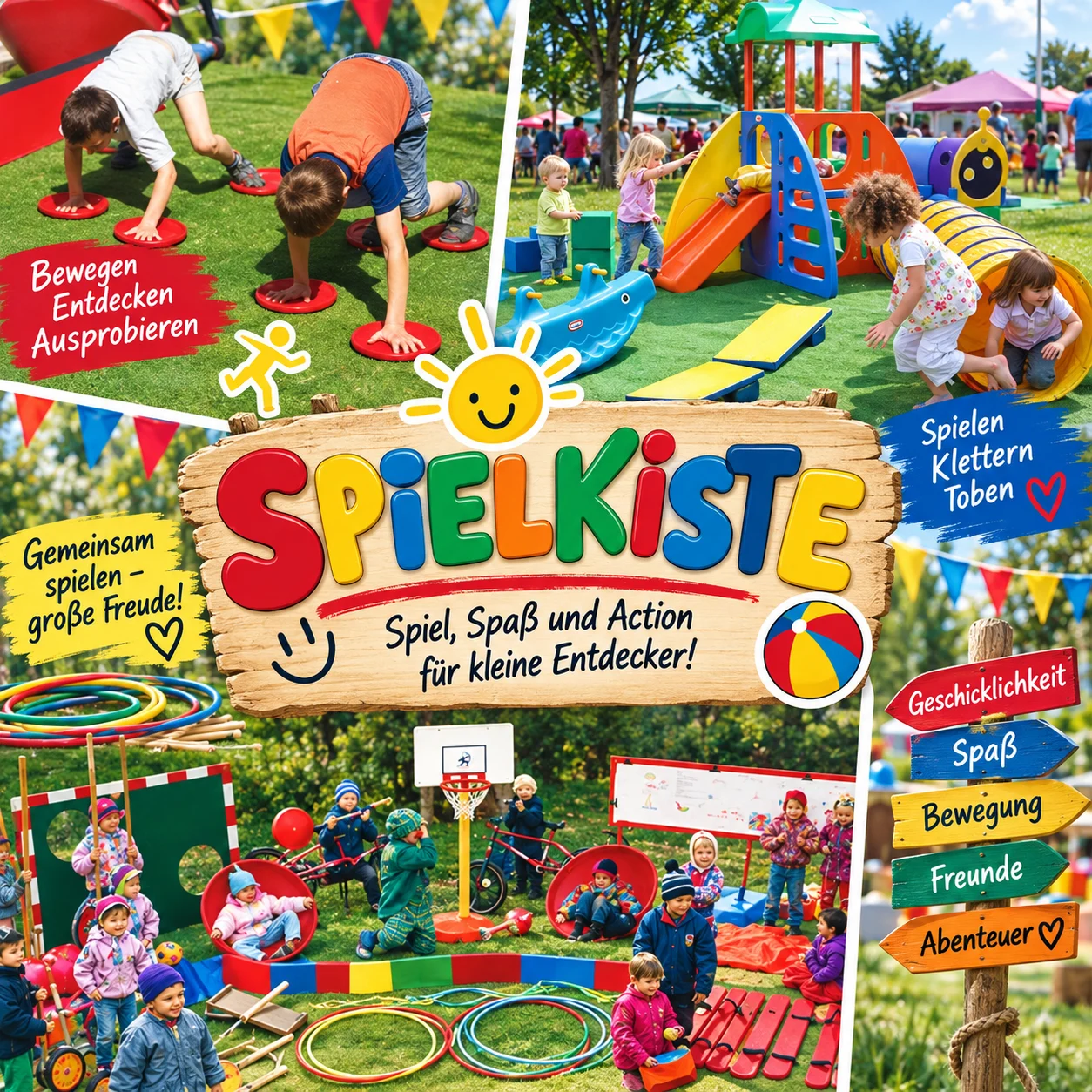 Spielkiste- Spaß, Bewegung und Abenteuer