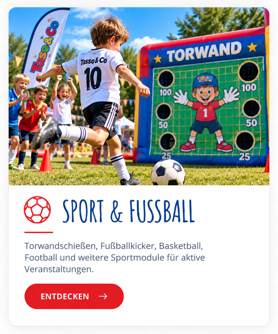 Sport & Fußball- Torwandschießen Sport Fussball Torwandschiessen